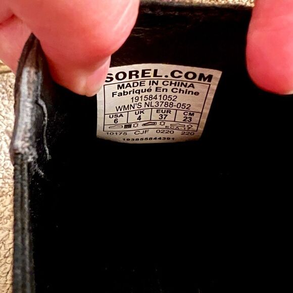 EEUC Sorel Joan Uptown Chelsea Bootie Boots in Quarry Gray Size 6 Medium - Picture 8 of 8